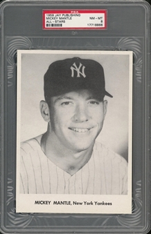 1959 Jay Publishing Mickey Mantle All-Stars – PSA NM-MT 8 "1 of 3!"